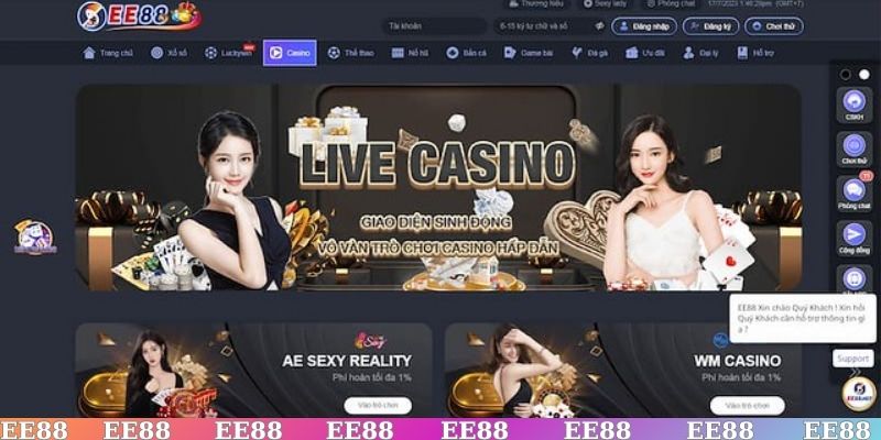 Hướng dẫn các bước tham gia vào nhà cái EE88 và chơi game đổi thưởng